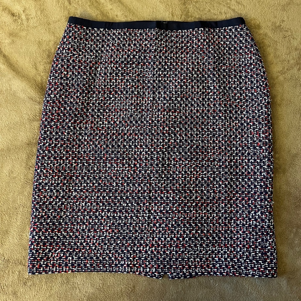 Talbots Red, White and Blue Skirt